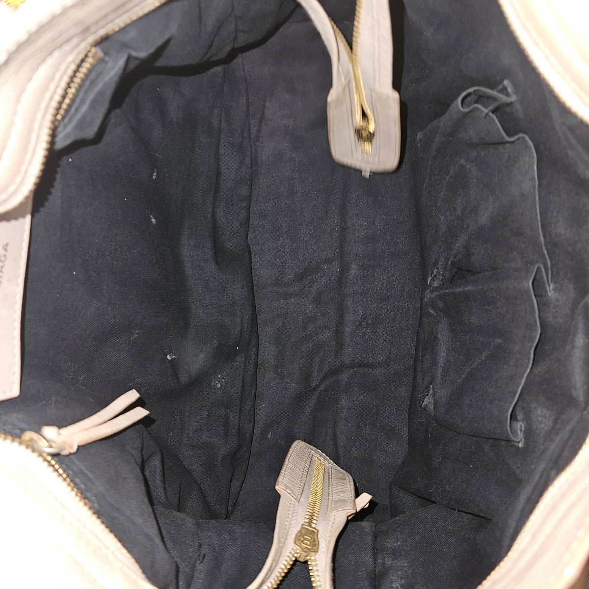 Balenciaga Beige Leather City Handbag