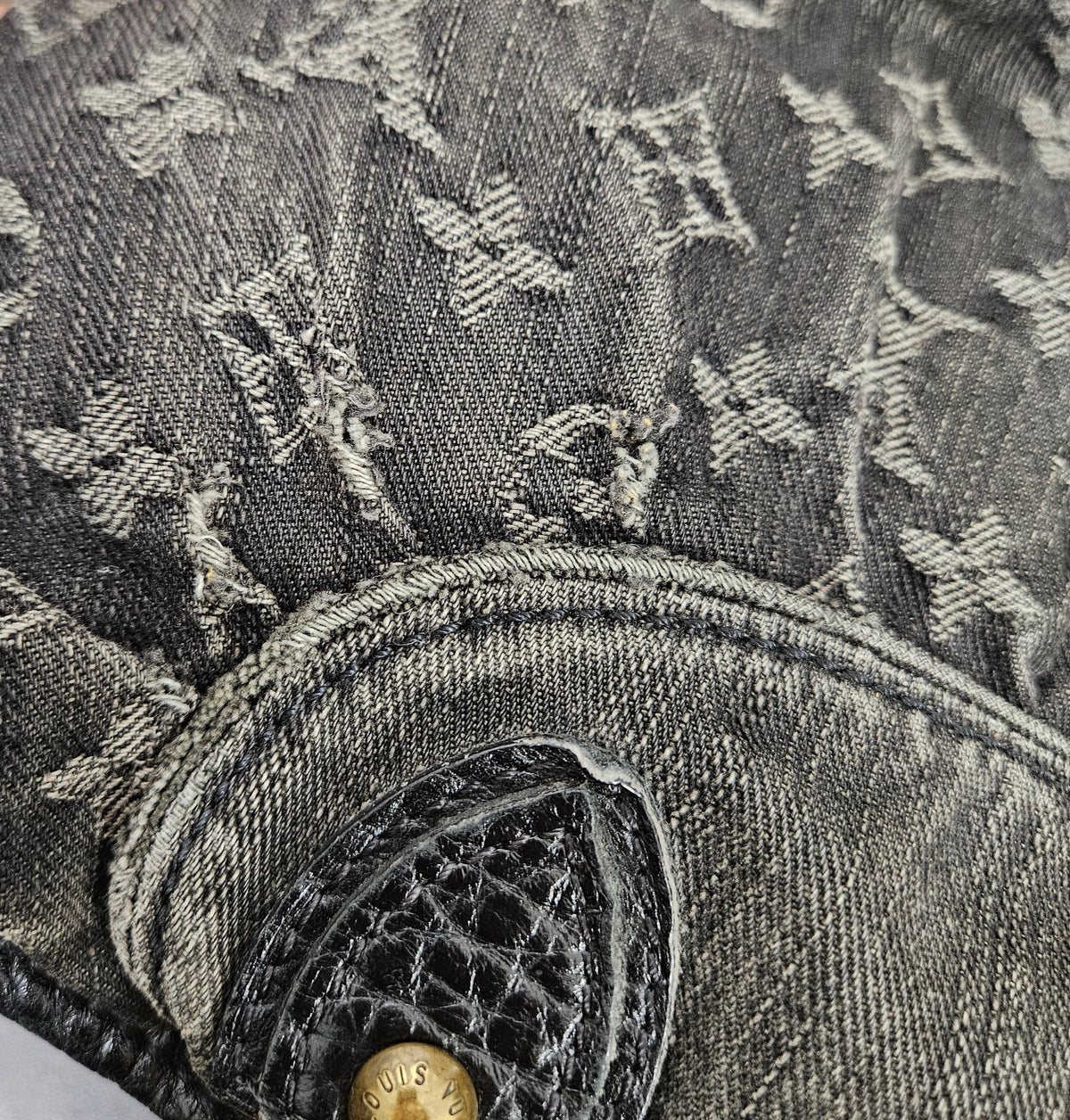 Louis Vuitton Monogram Denim Neo Cabby MM Handbag