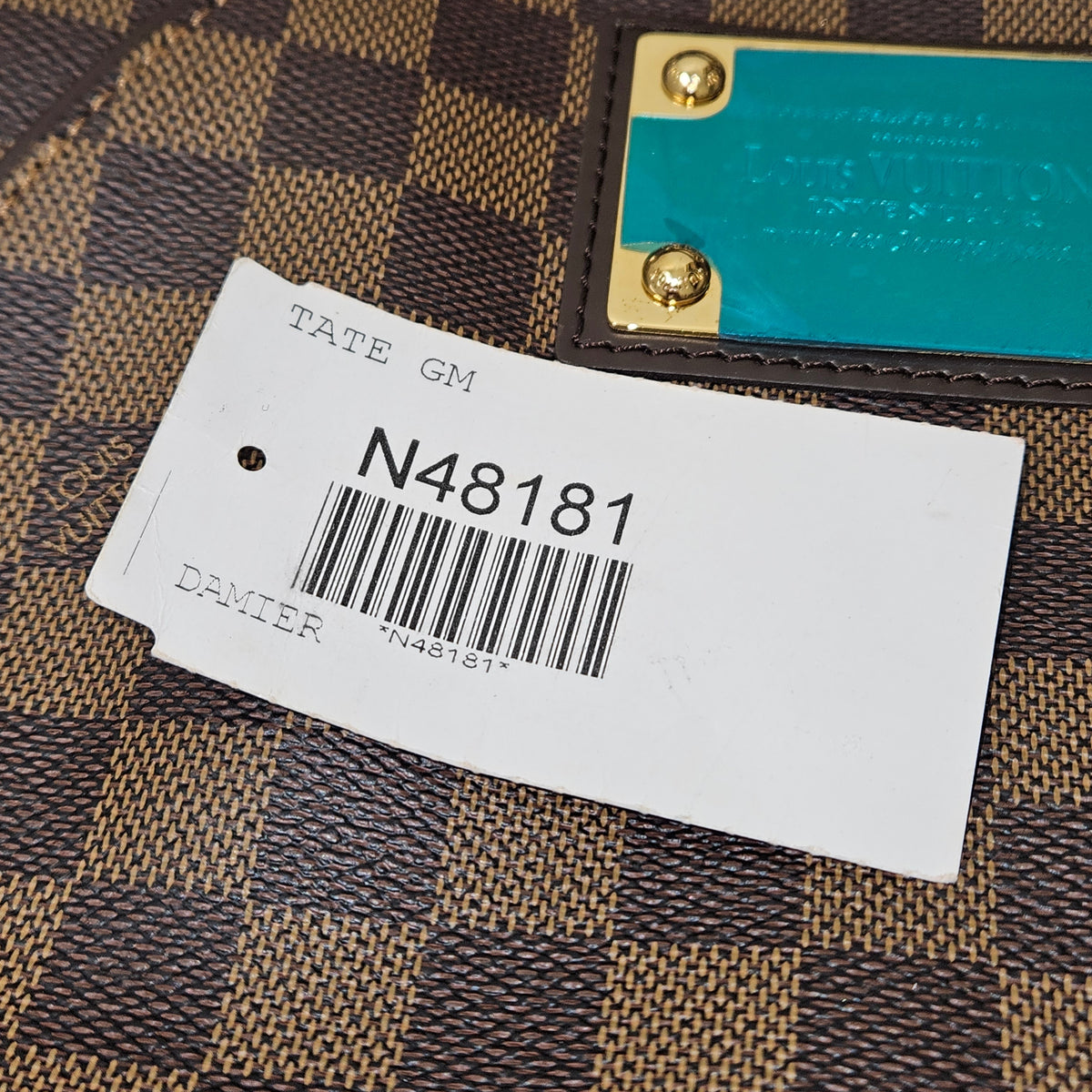 Louis Vuitton Monogram Damier Ebene Canvas Tate "Thames" GM Shoulder Bag N48181