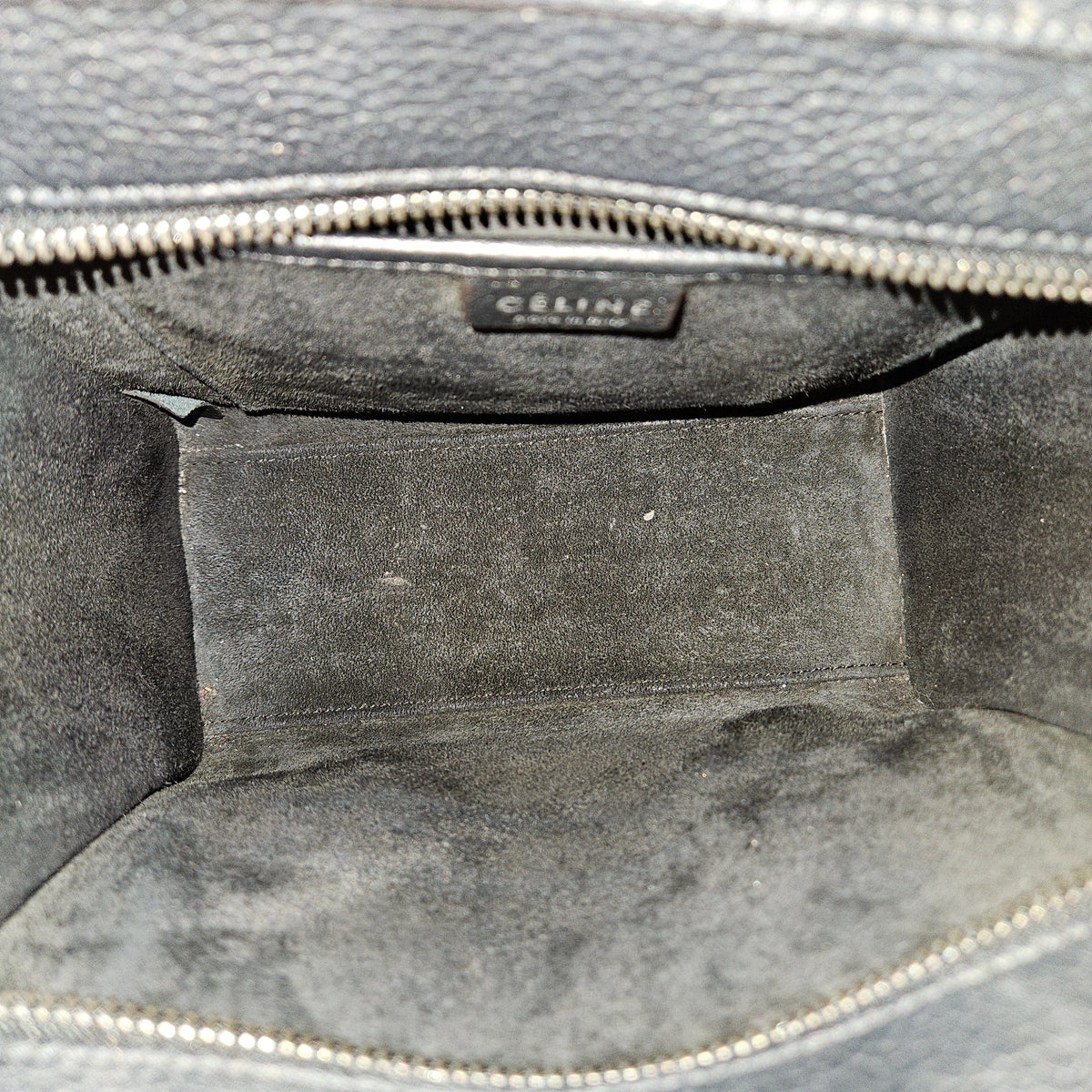 Céline Grained Calfskin Luggage Crossbody Handbag