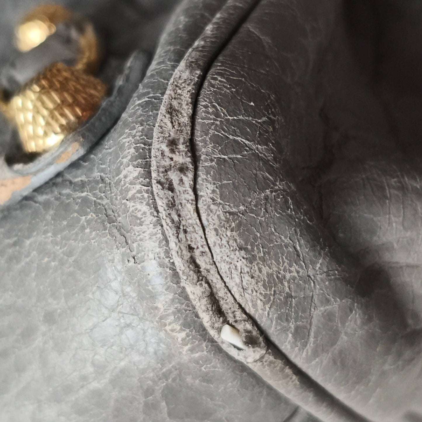 Balenciaga Grey Leather City Jumbo Handbag